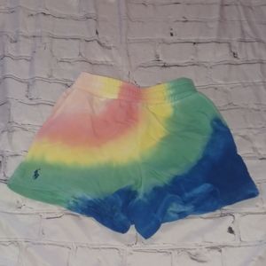 Girls polo tie dye shorts